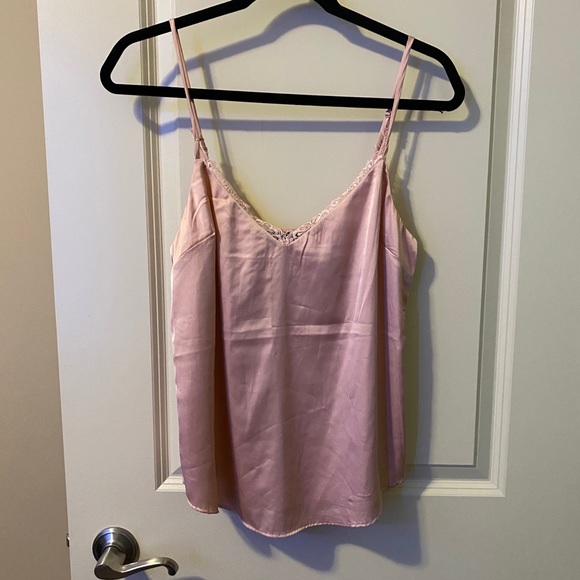 NWOT Lace trim silk cami - Picture 1 of 4
